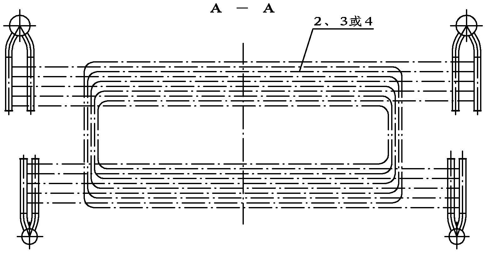 Forced water circulation high-capacity hot water boiler of circulating fluidized bed