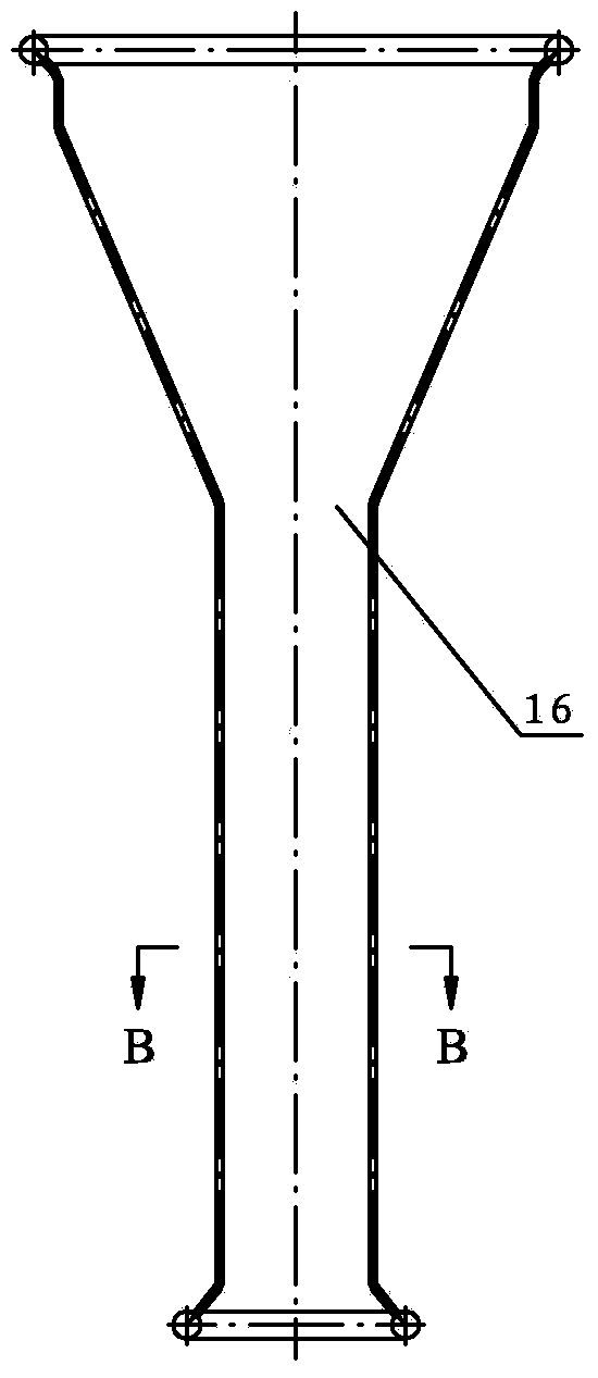 Forced water circulation high-capacity hot water boiler of circulating fluidized bed