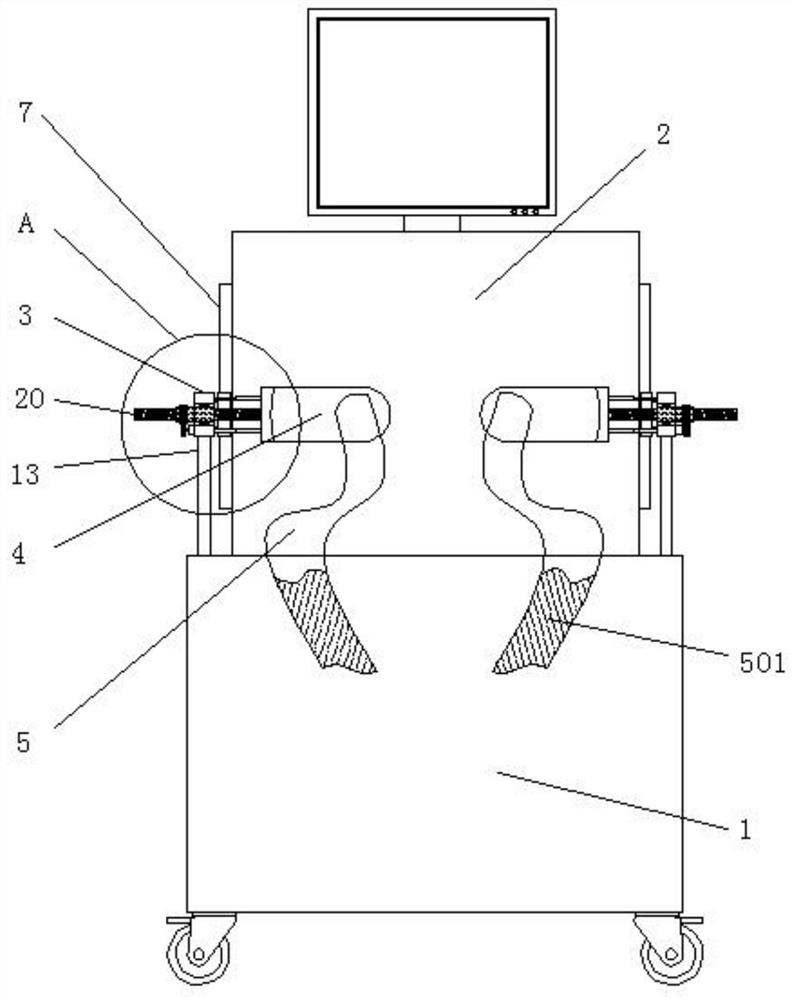 Limb fixing device for clinical peritoneal dialysis in nephrology department