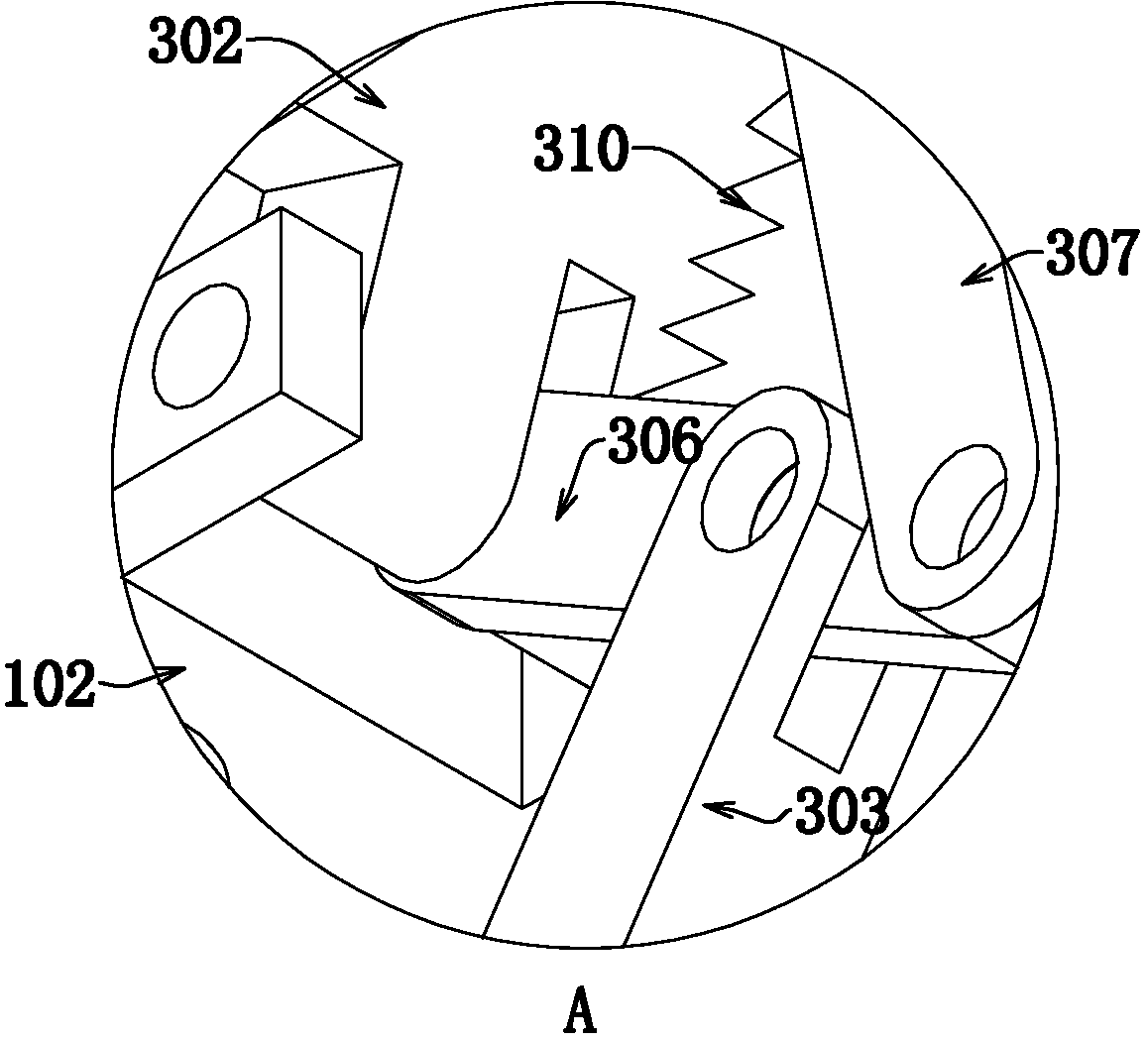 Underactuation finger mechanism androdlike fruit and vegetable holding type picking mechanical arm end effector