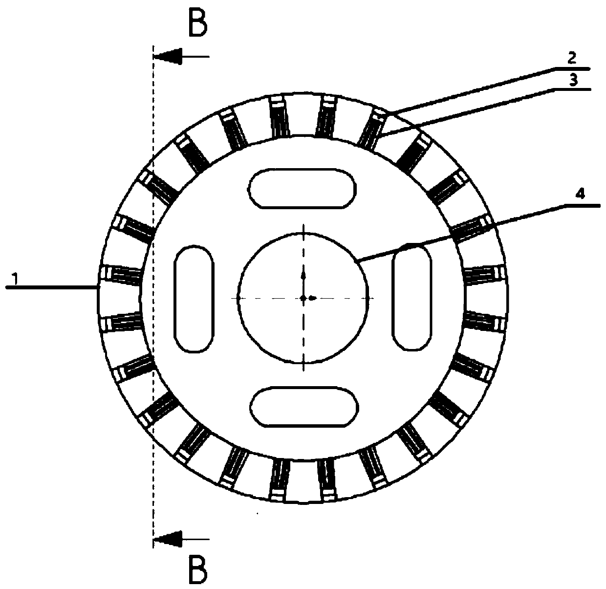 Detection device for pipeline oil stealing hole, and detection method for center and diameter of oil stealing hole