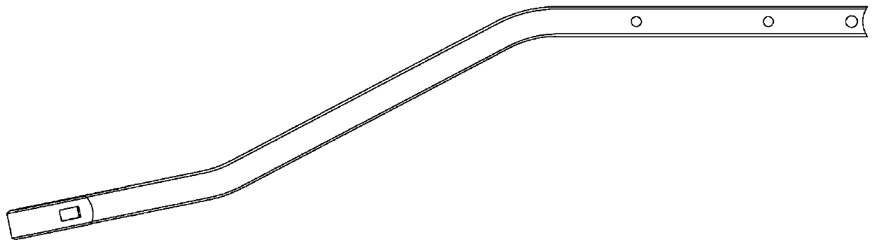 Automatic forming equipment for connecting rod of windscreen wiper