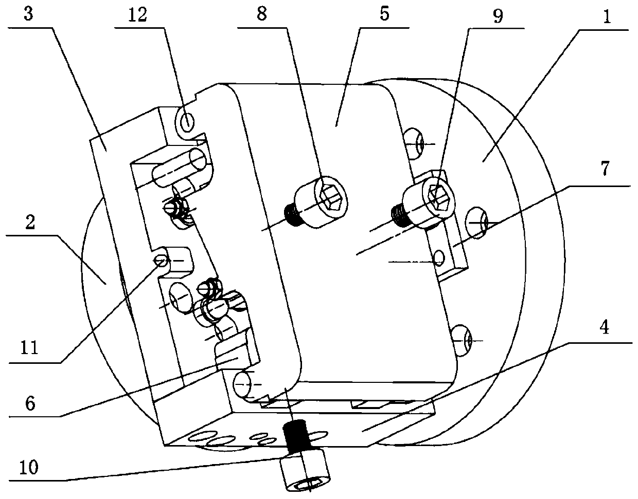 A special fixture for processing the mortise root of an aero-engine blade