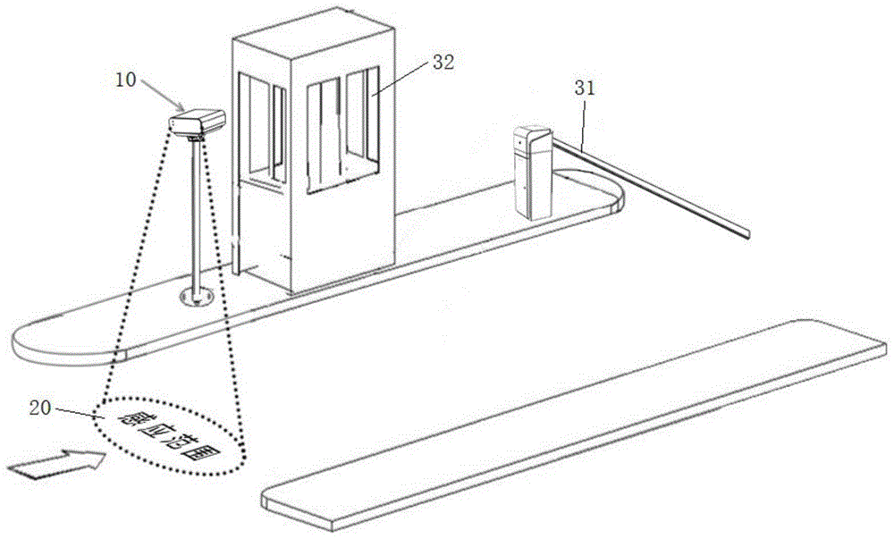 Non-stop charging method of parking lot and system thereof