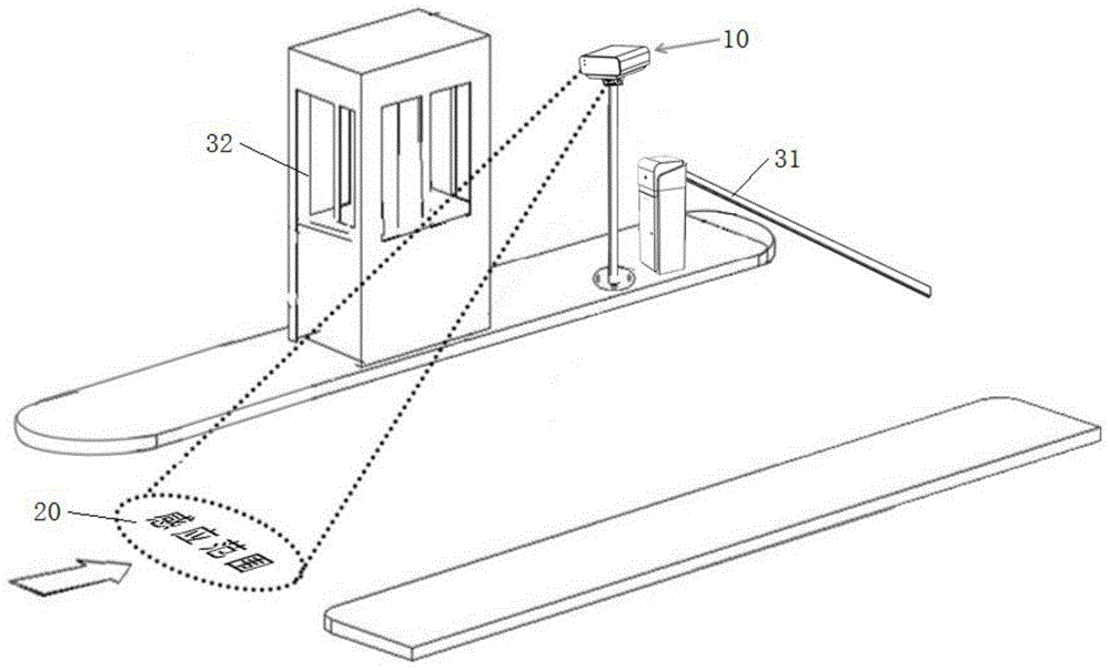 Non-stop charging method of parking lot and system thereof