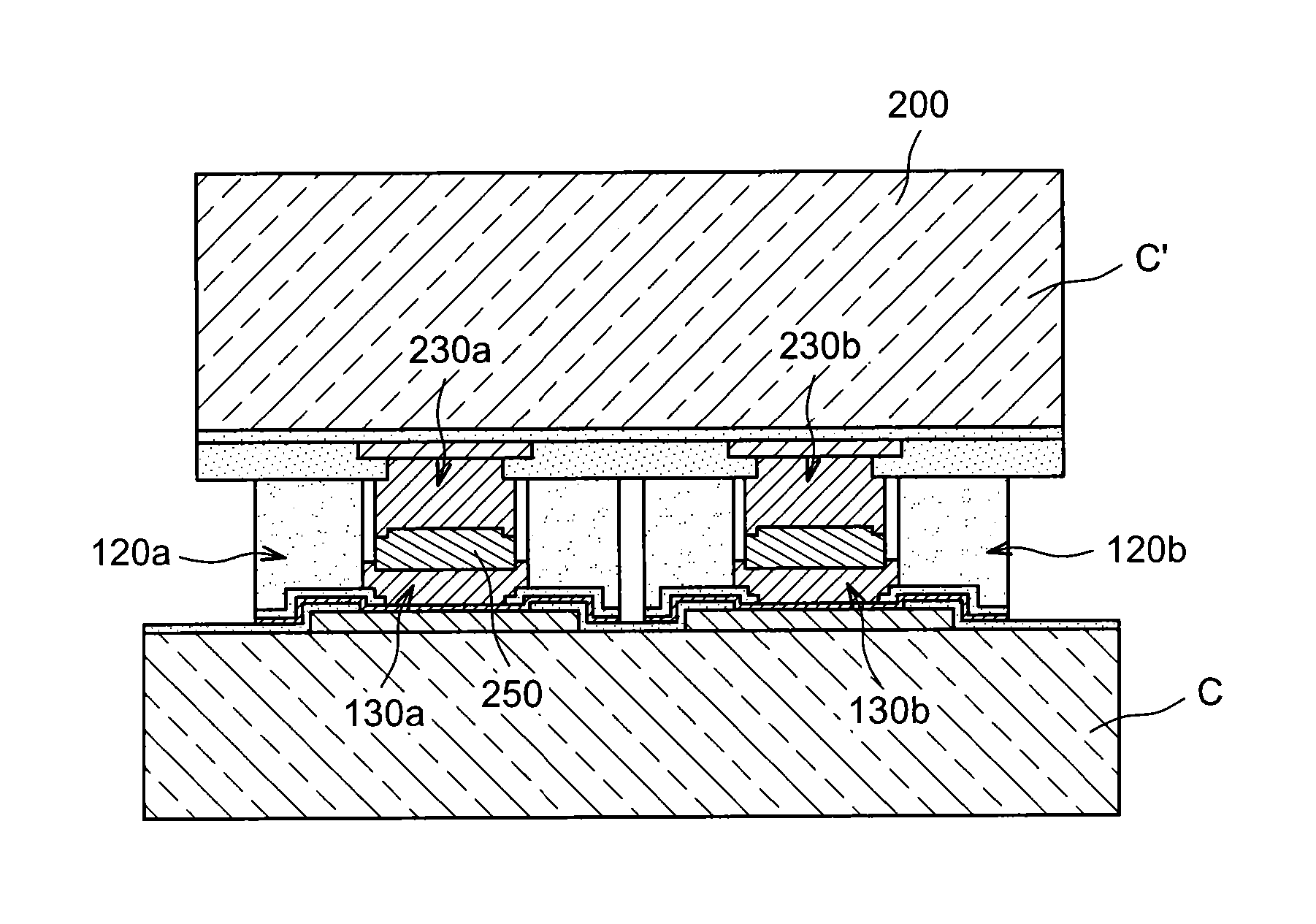 Method for producing a structure for microelectronic device assembly