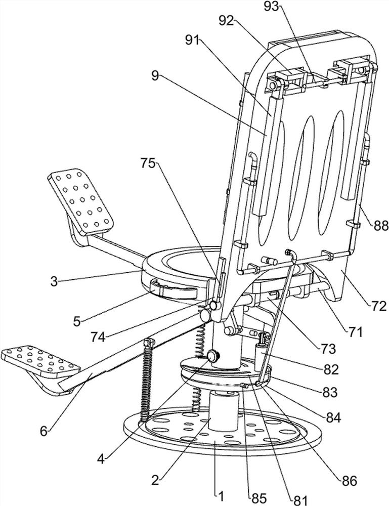 Leg exercise chair for fitness