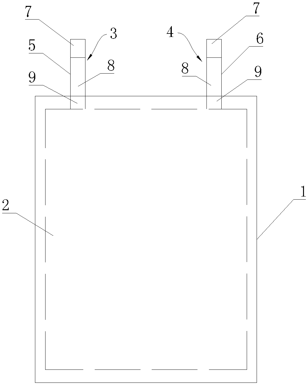 Structure and manufacturing method of a soft package battery