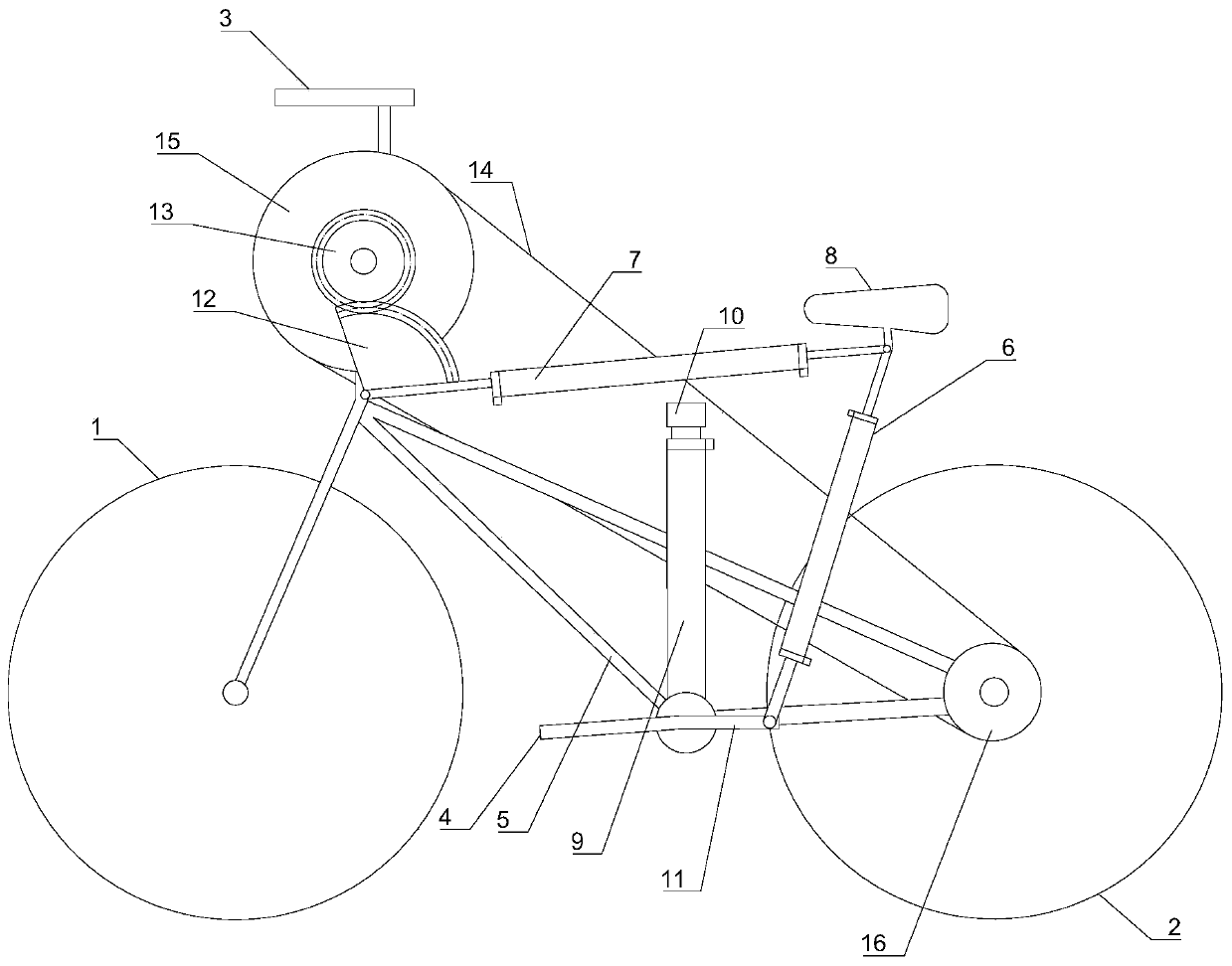 Labor-saving bicycle