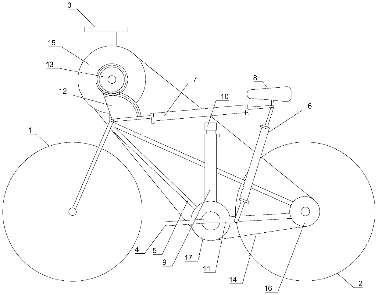 Labor-saving bicycle