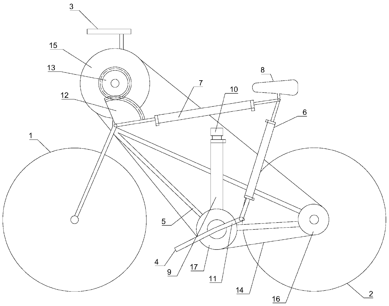 Labor-saving bicycle