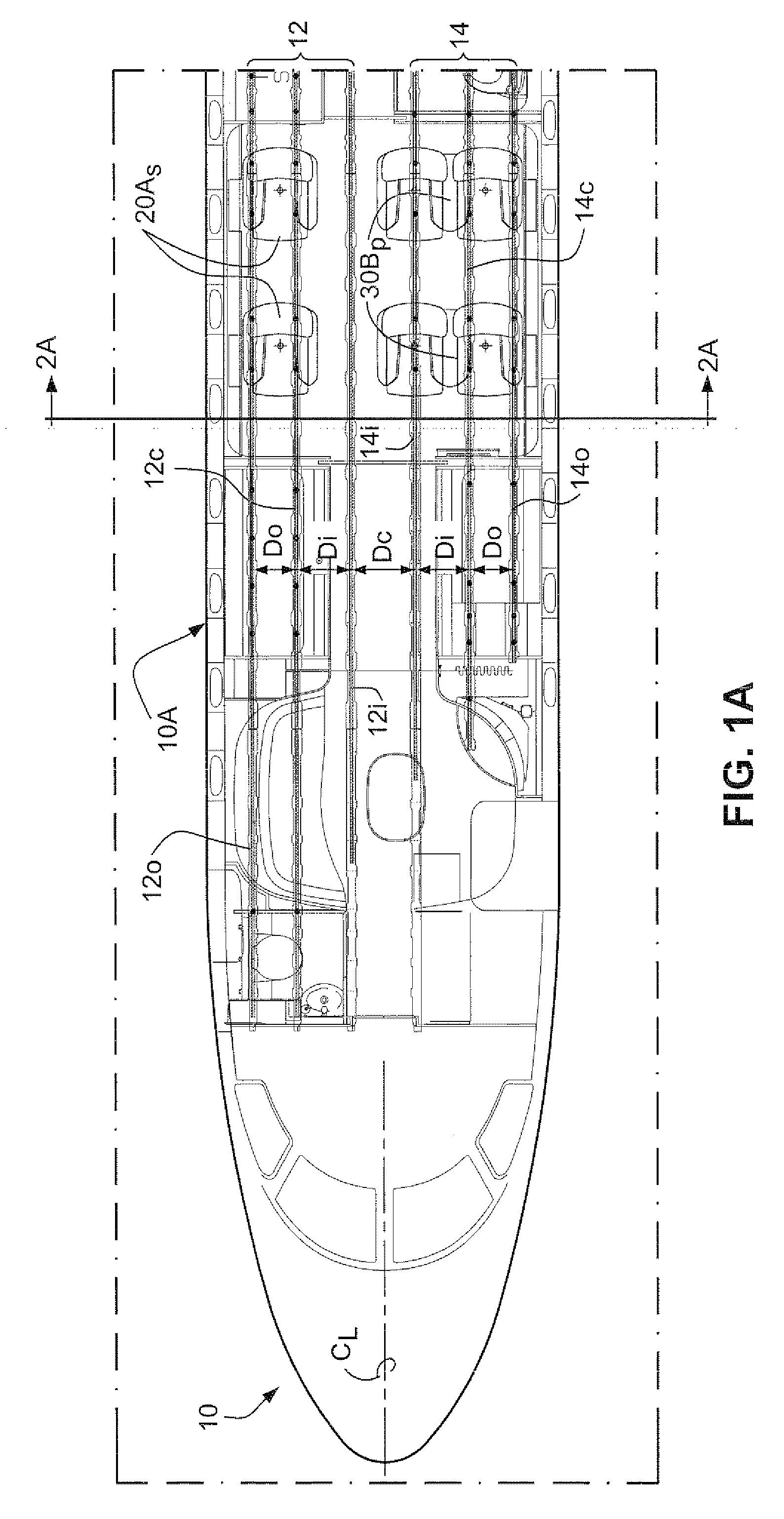 Modular aircraft interior configuration and methods