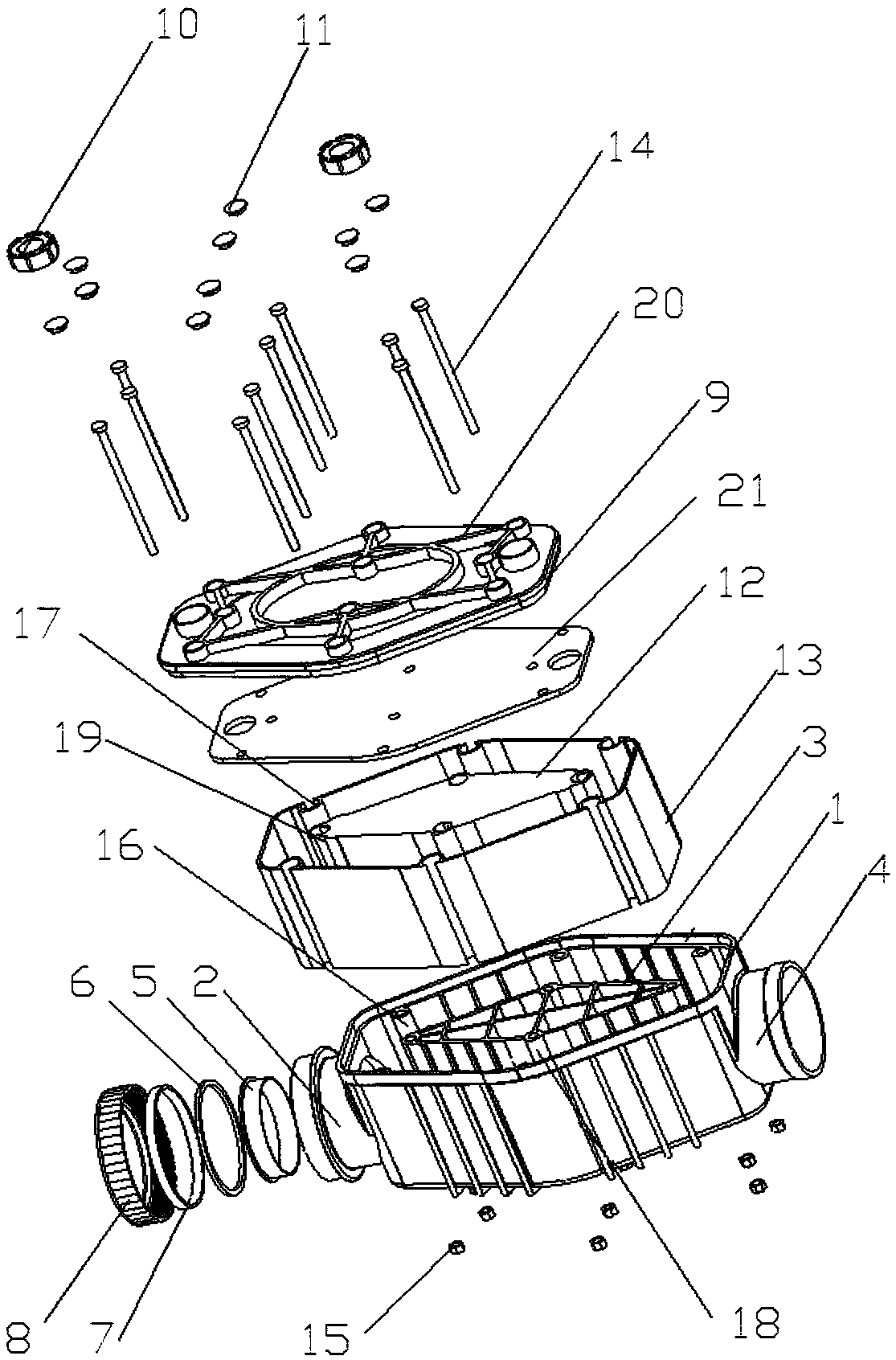 Noise-reduction energy-dissipation PVC pipe fitting for high-rise building drainage system