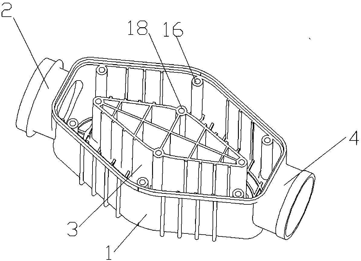 Noise-reduction energy-dissipation PVC pipe fitting for high-rise building drainage system