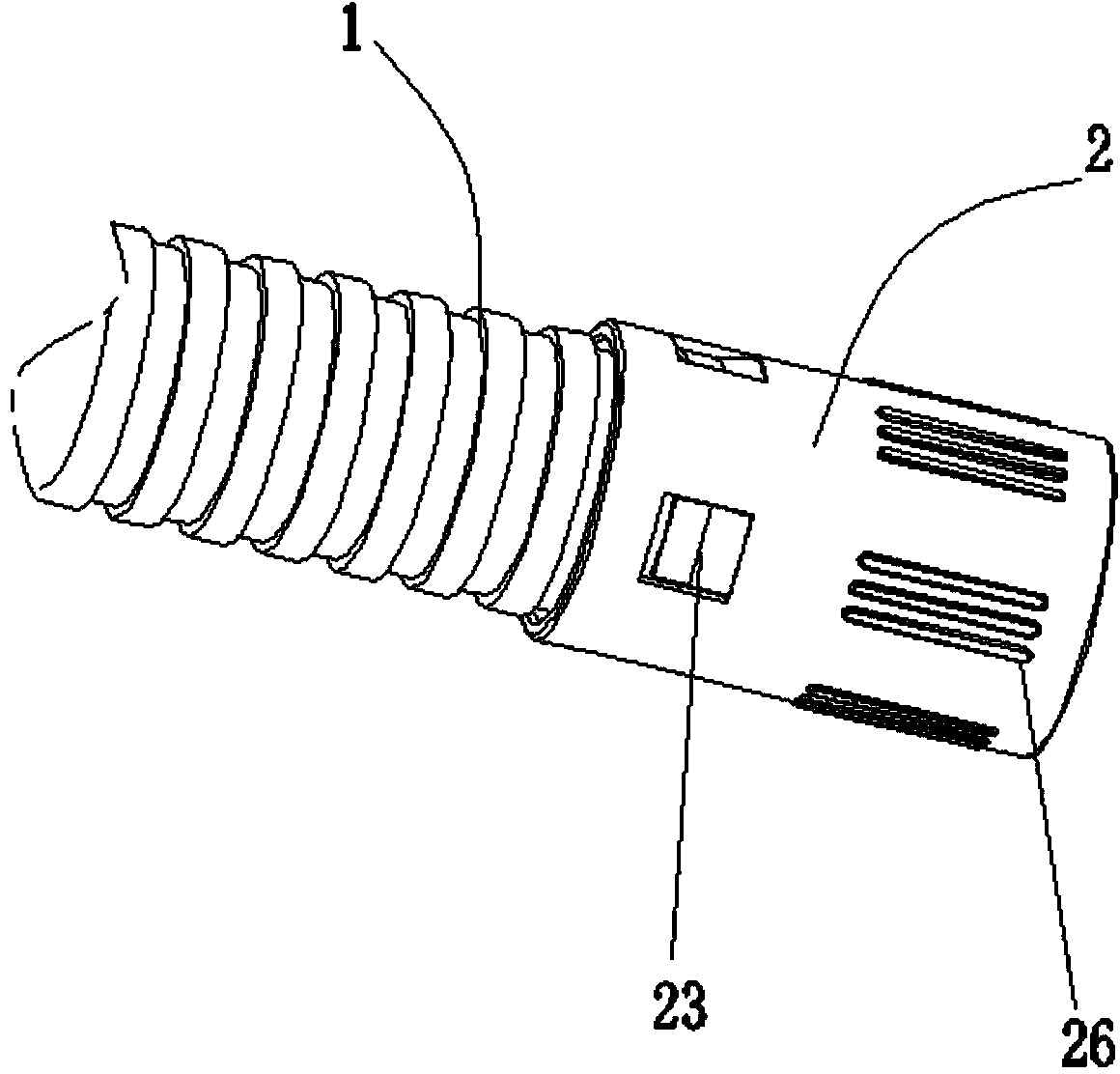 Pipe joint of corrugated hose