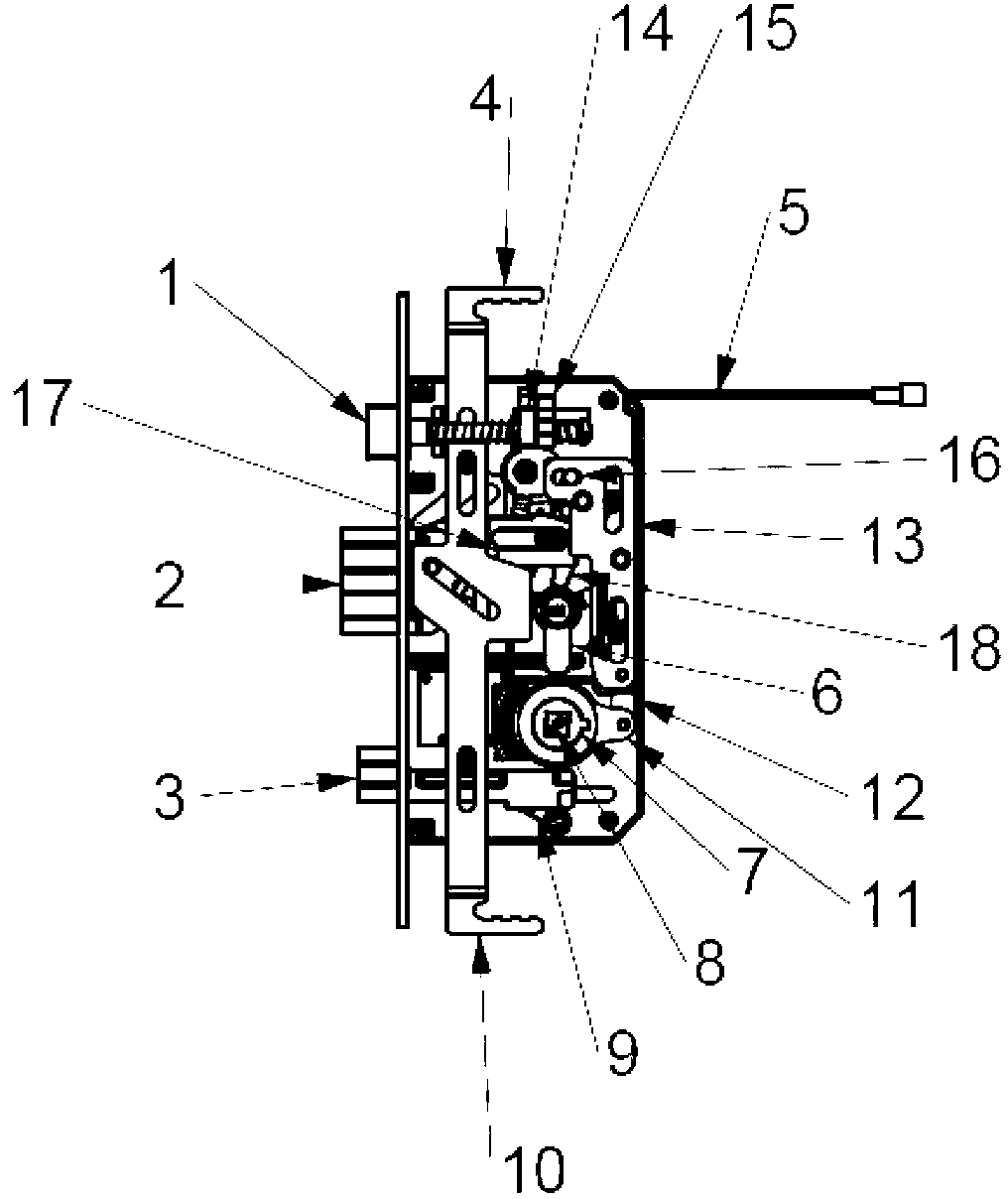 Electronic lock body