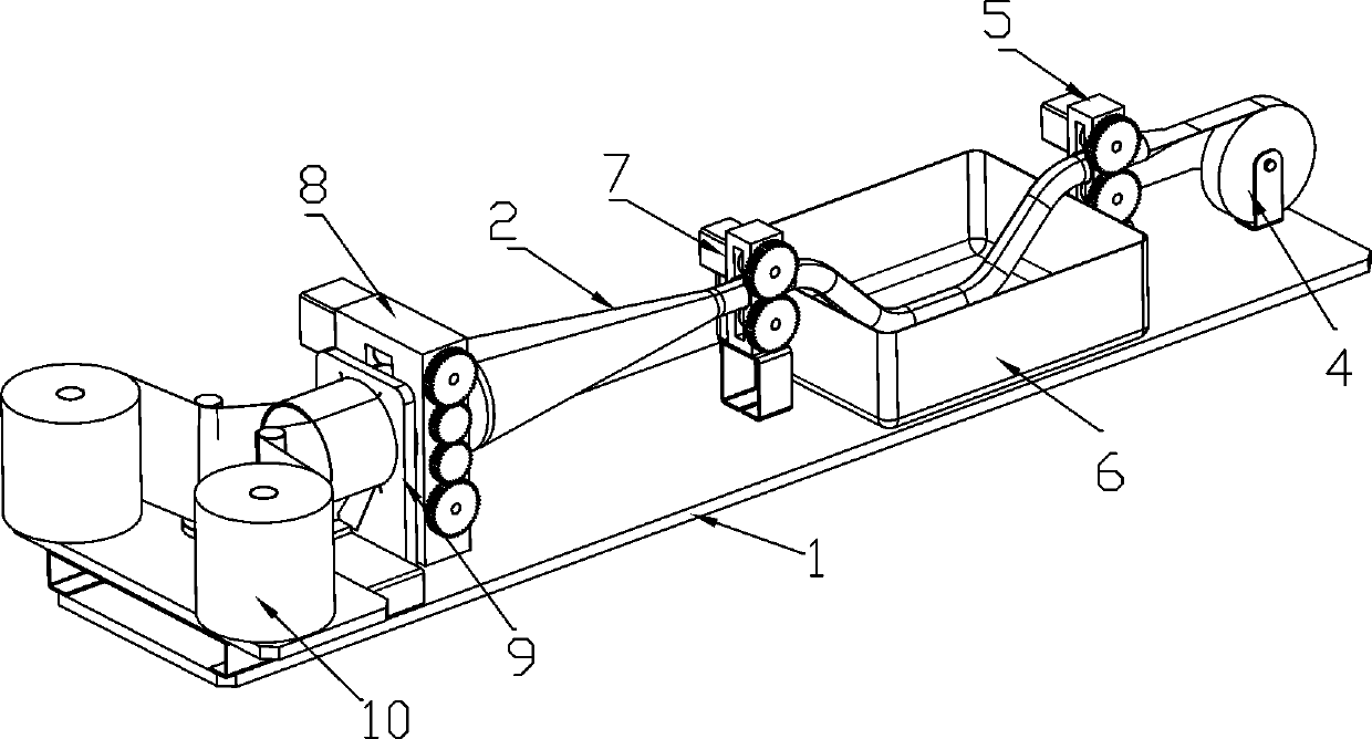 Anti-counterfeit label making robot assembly line based on expansion and stretching