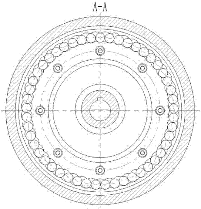 Cycloid steel ball planetary transmission mechanism and robot joint speed reduction device thereof