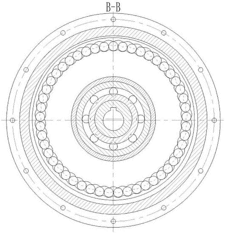 Cycloid steel ball planetary transmission mechanism and robot joint speed reduction device thereof