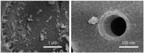 Micro-nano composite particle and vacuum negative pressure embedded preparation process thereof