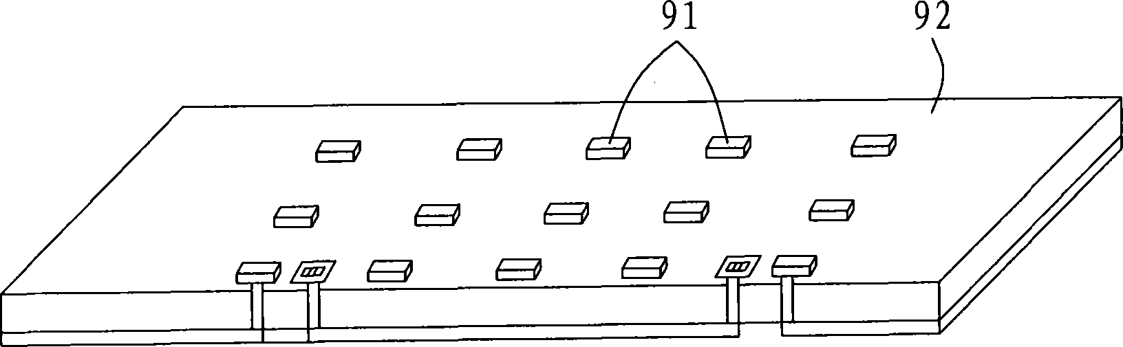 Light emitting diode surface light source device