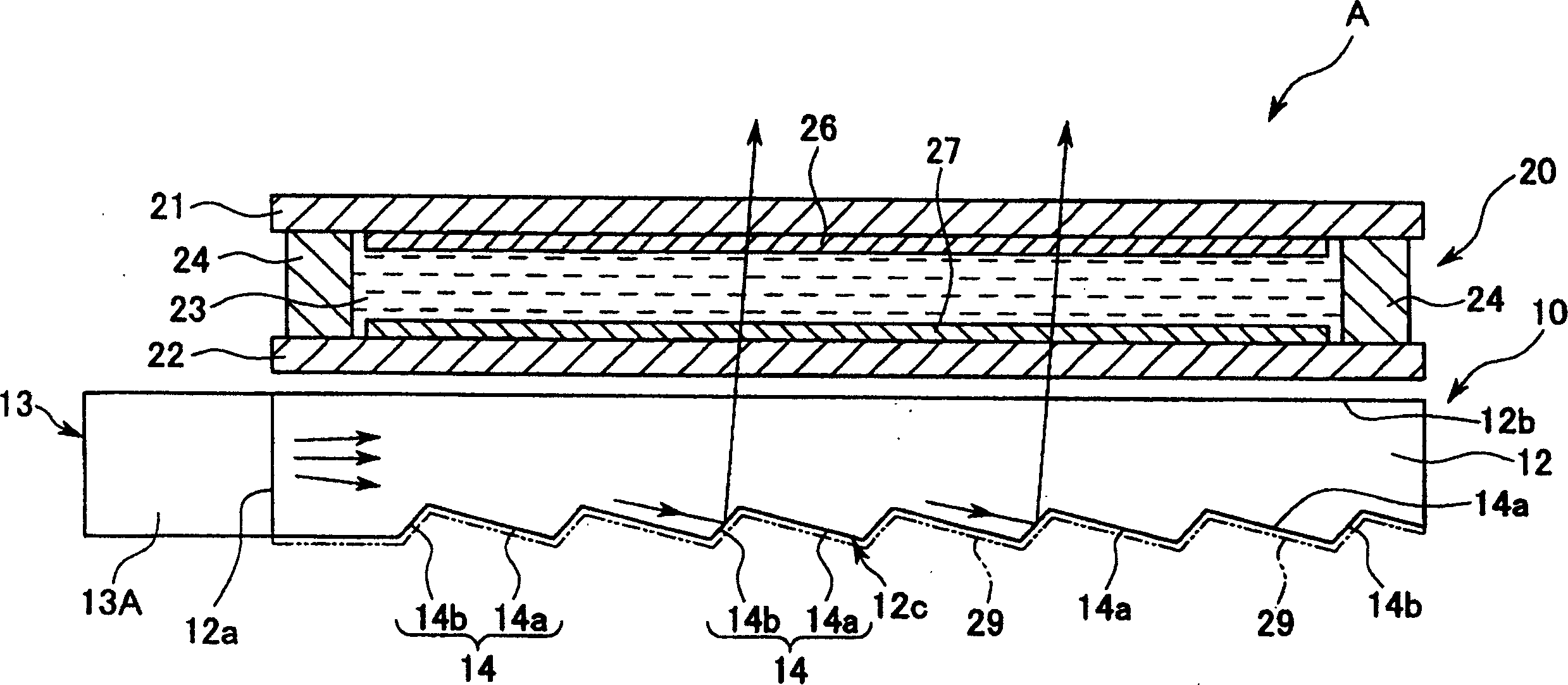 Back light source and front light source and liquid crystal display device