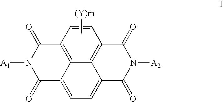 N,N'-dicycloalkyl-substituted naphthalene-based tetracarboxylic diimide compounds as n-type semiconductor materials for thin film transistors