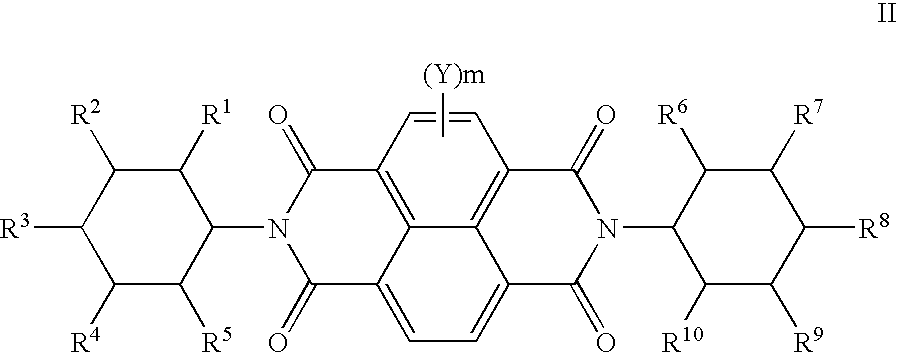 N,N'-dicycloalkyl-substituted naphthalene-based tetracarboxylic diimide compounds as n-type semiconductor materials for thin film transistors