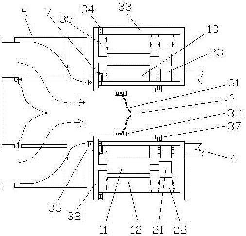 Horizontal type annular efficient excitation adjustable-pitch axial flow hydraulic generator and acting method