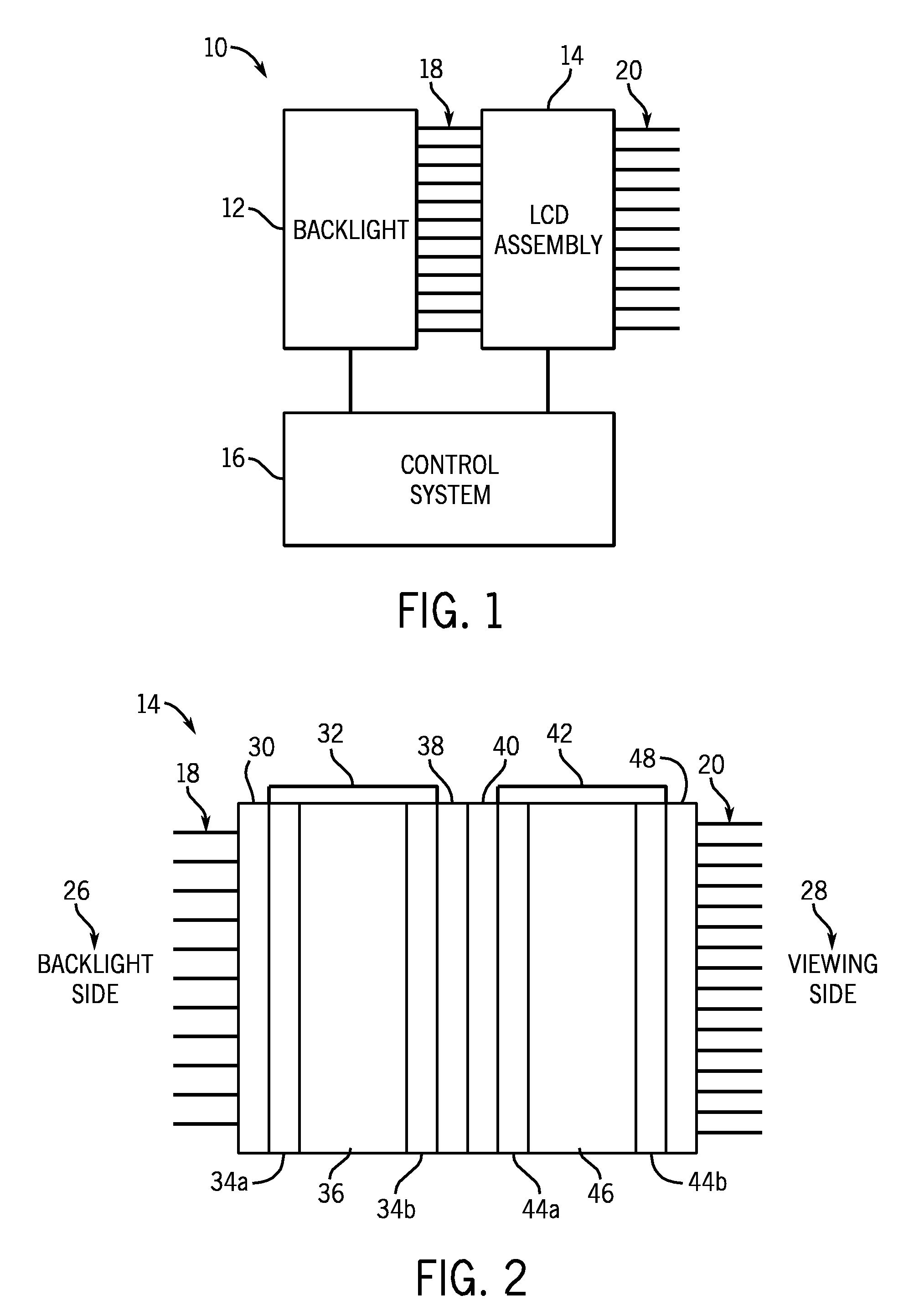 System and Method for Creating a Mirror Effect in a Liquid Crystal Display