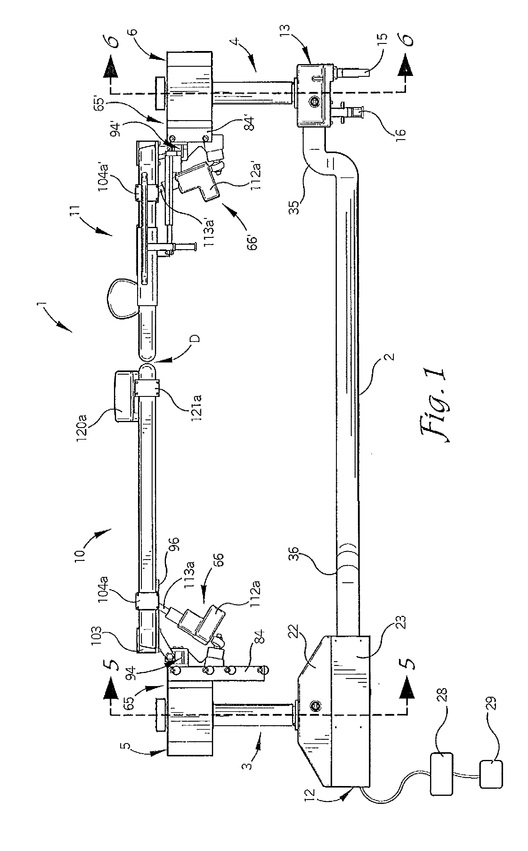 Patient positioning support structure with trunk translator