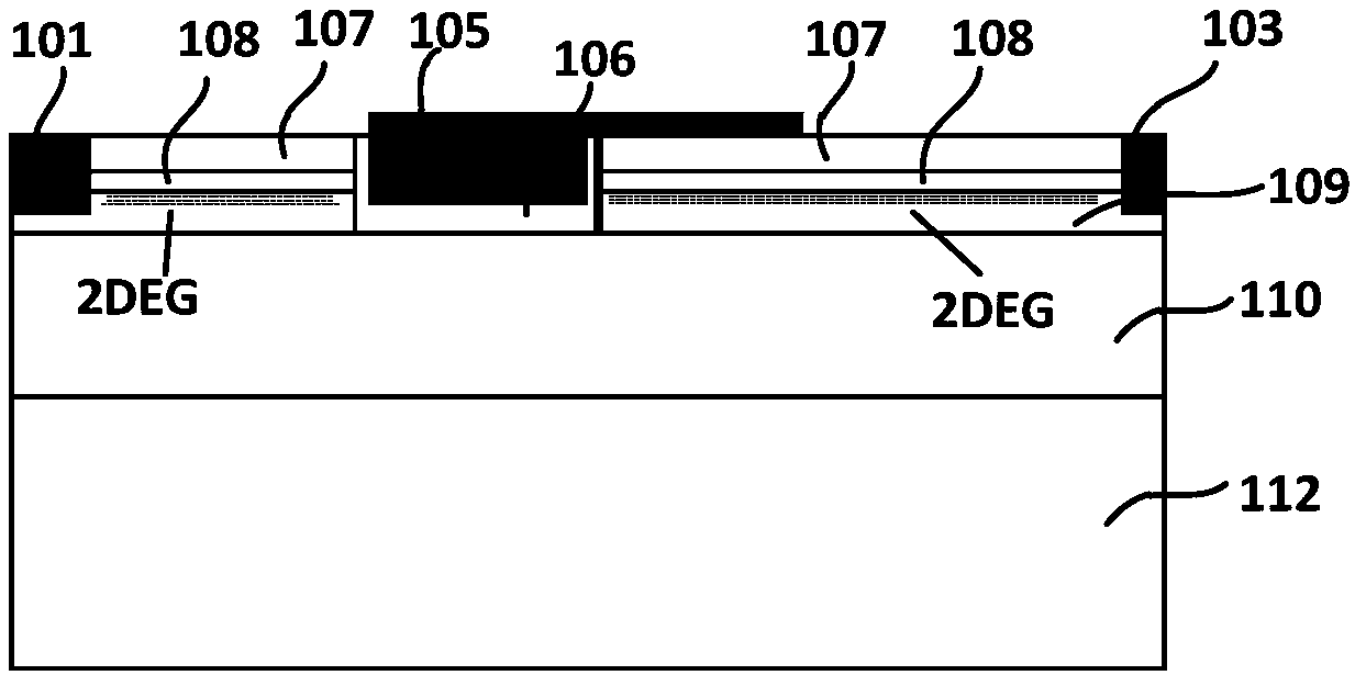 A GaN field effect transistor have a P buried lay connected to a source and a drain field plate