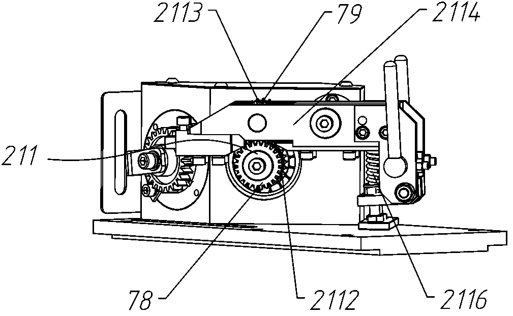 Synchronous movement mechanism for nailing and nailing machine