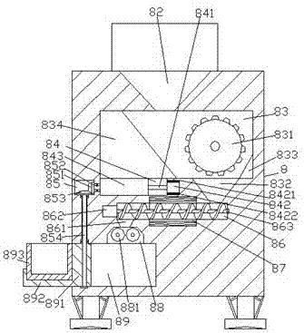 Novel medicinal material crushing and drying machine