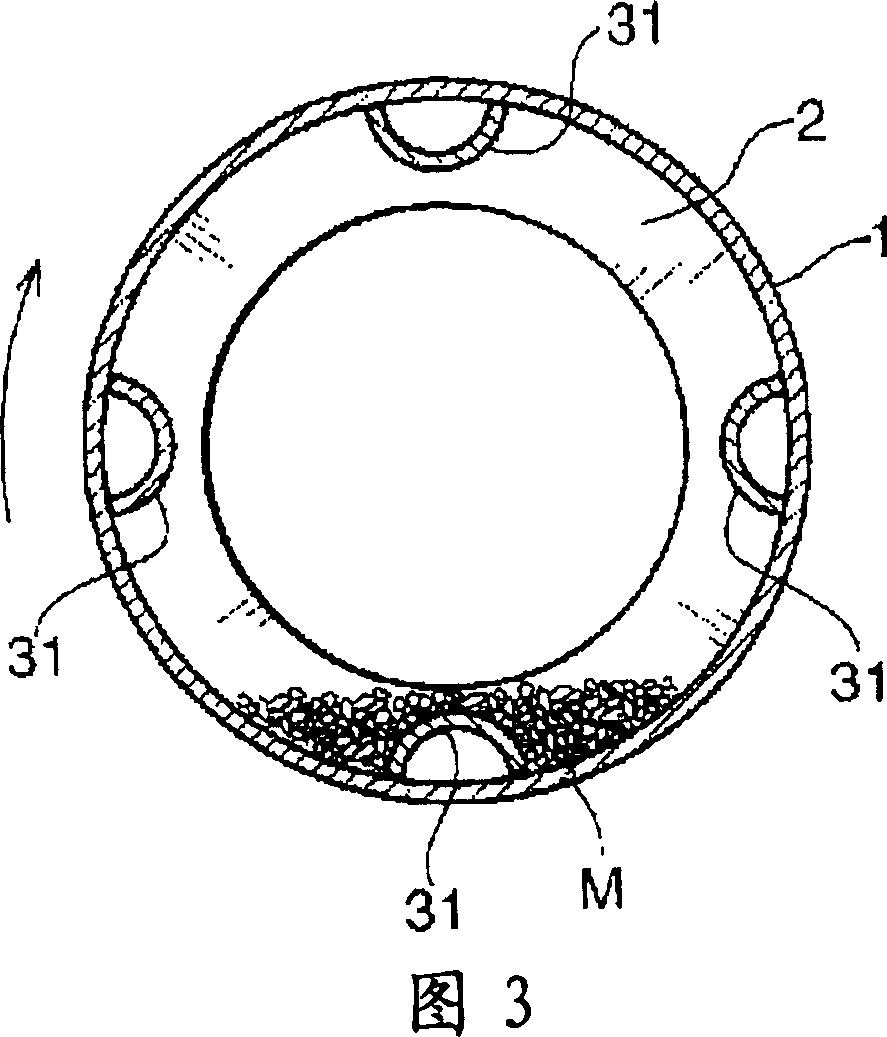 Continuous carbonizing treatment method by internal heating self-combusting mode