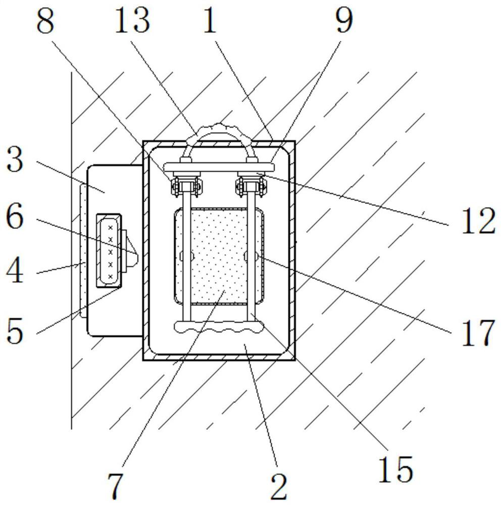 An assembled building monitoring device with disassembly adjustment