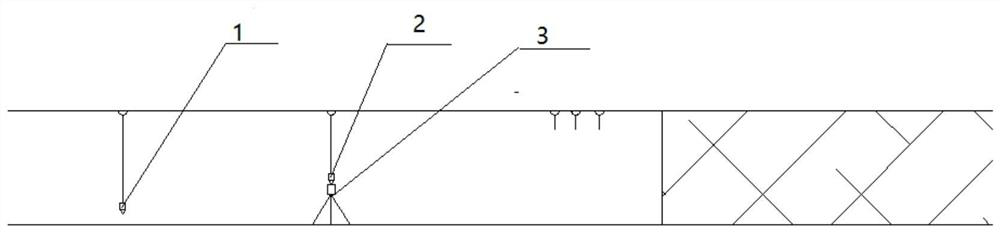 Center line calibration method for underground linear roadway