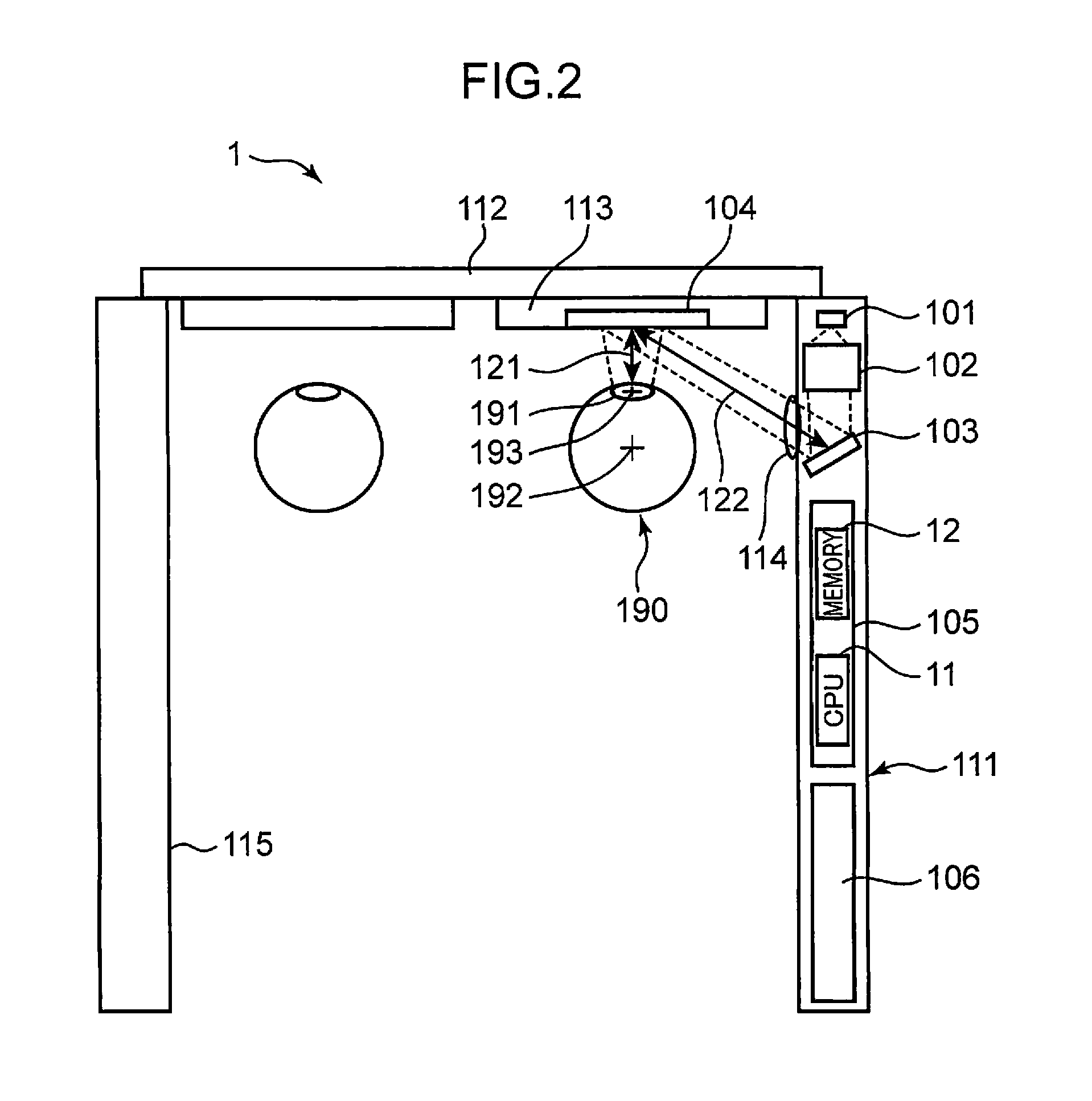 Computer generated hologram type display device