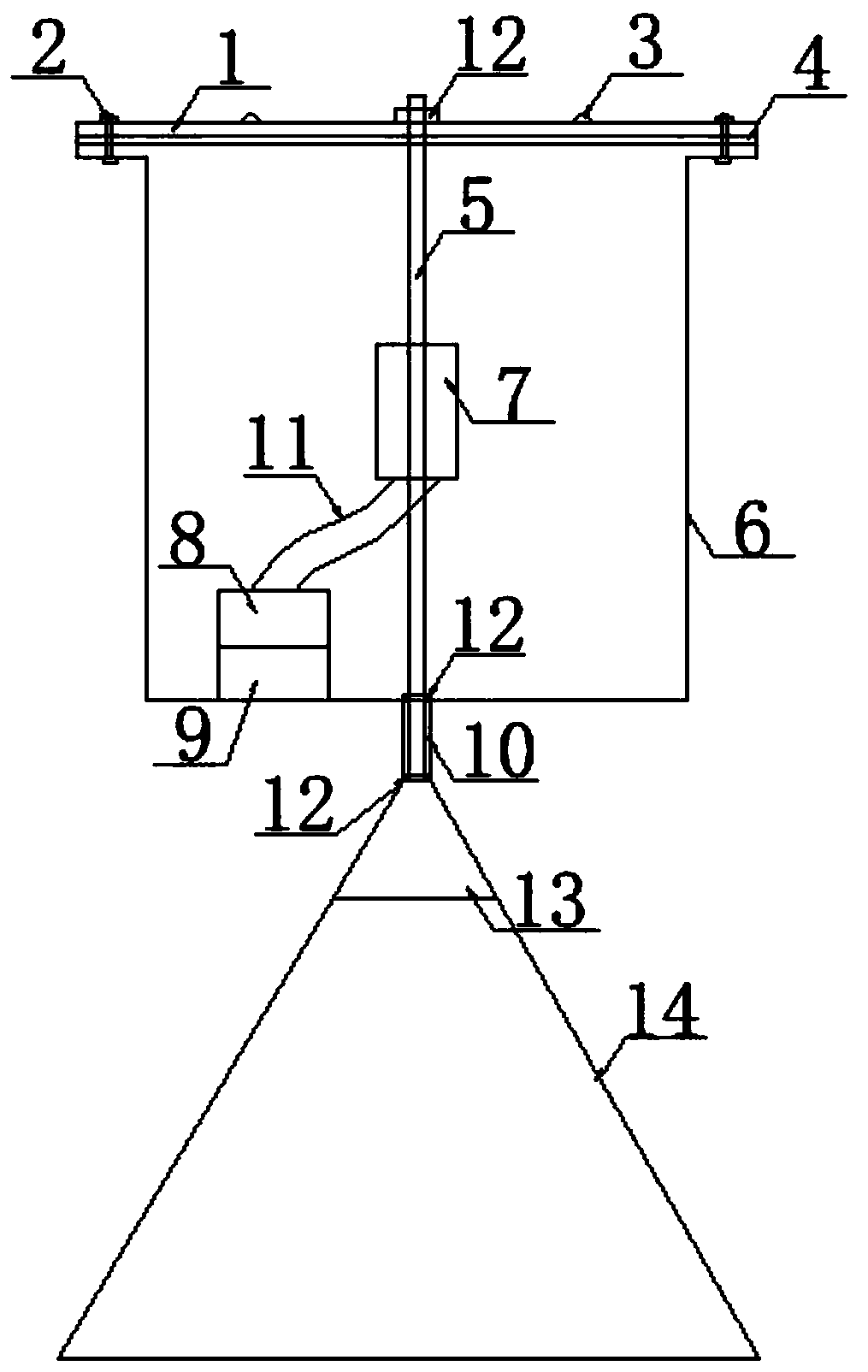 Device and method for continuously measuring release flux of bubbles in water body