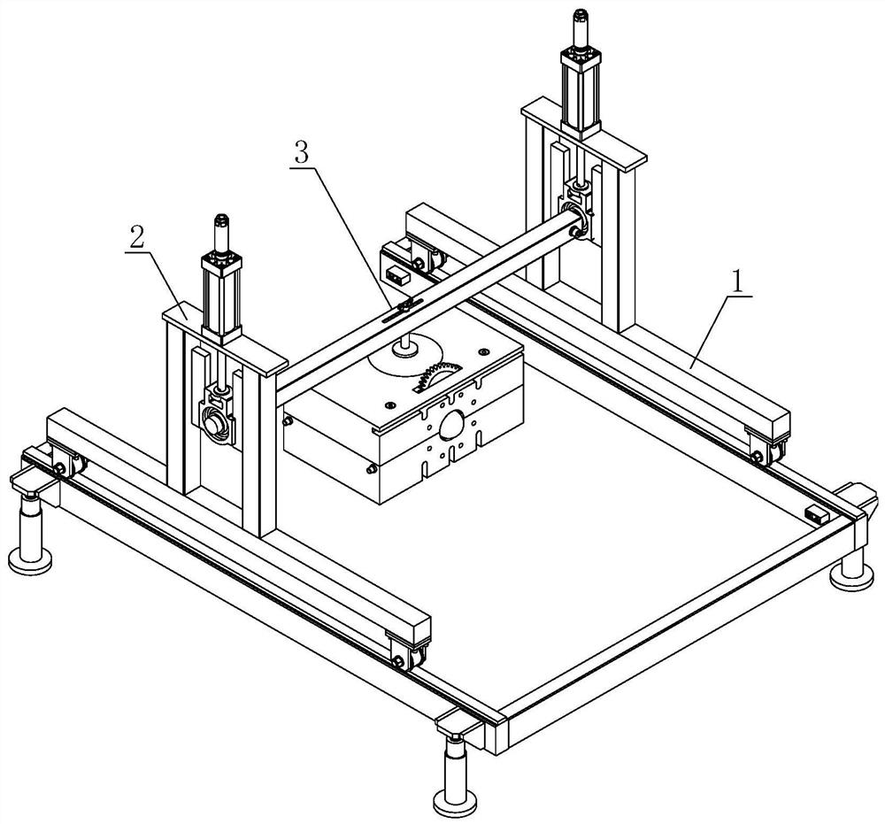 Land planning levelness measuring device with self-balancing structure