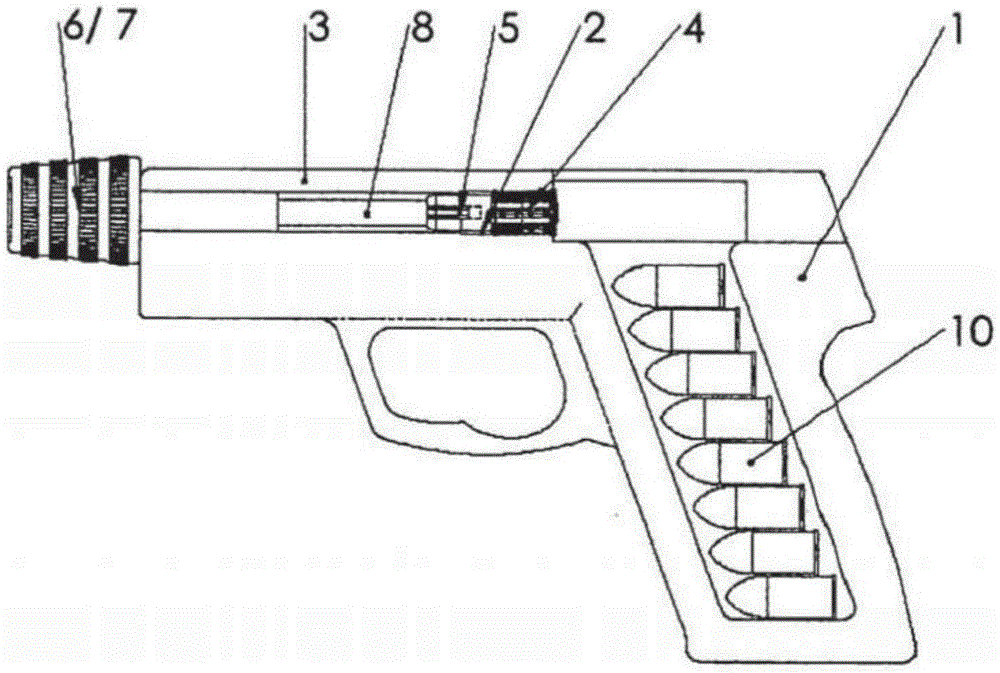 Security system to prevent unauthorized use of hand-held firearms