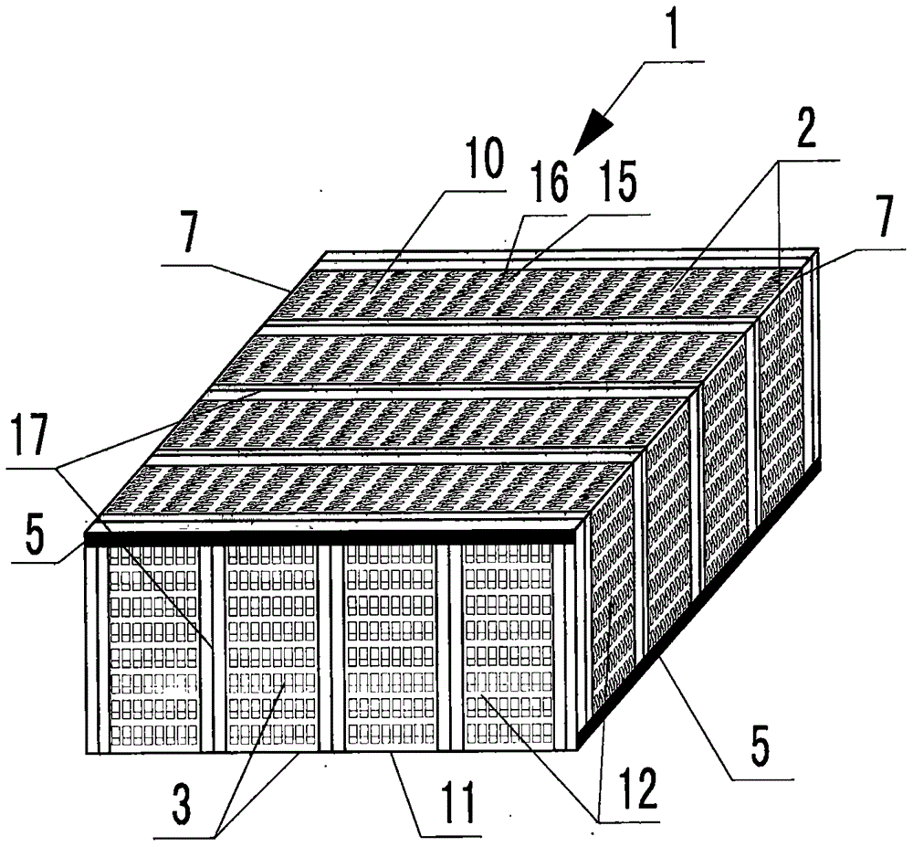 Steel net cage filling body