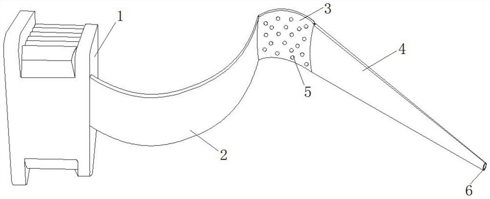 Adjustable saliva suction device and system for department of stomatology