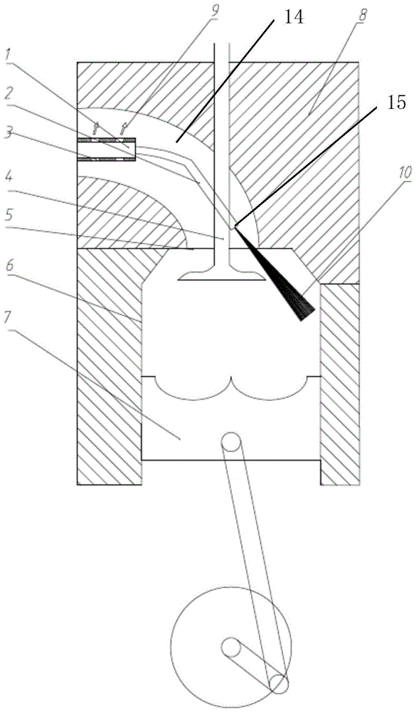 A Gas/Dual Fuel Engine Gas Ladder Injection Device