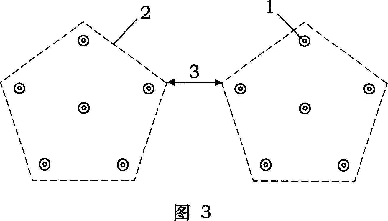 Method for pruning and training tree for six-tree and group planting type forestation