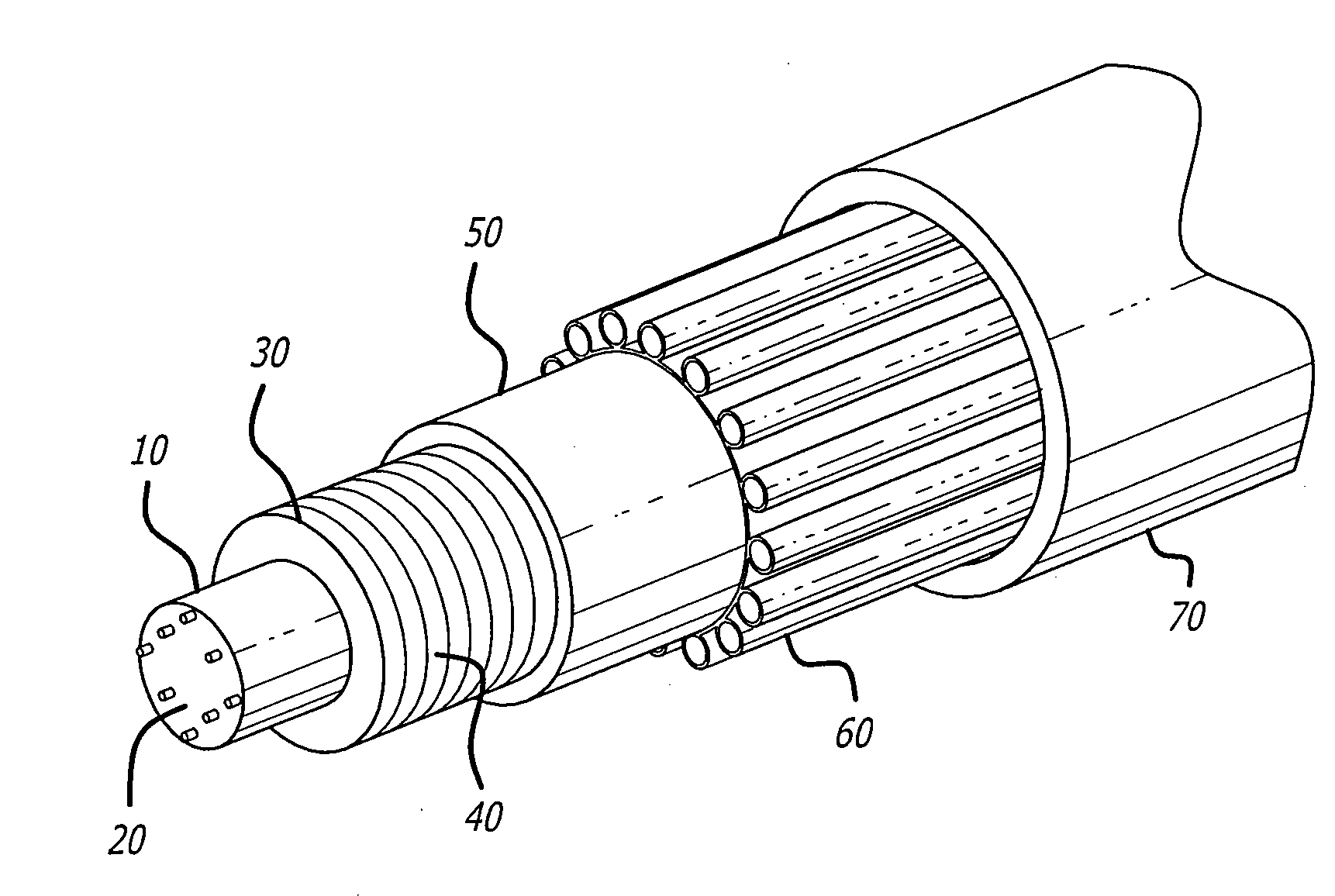 Rugged fiber optic towed array