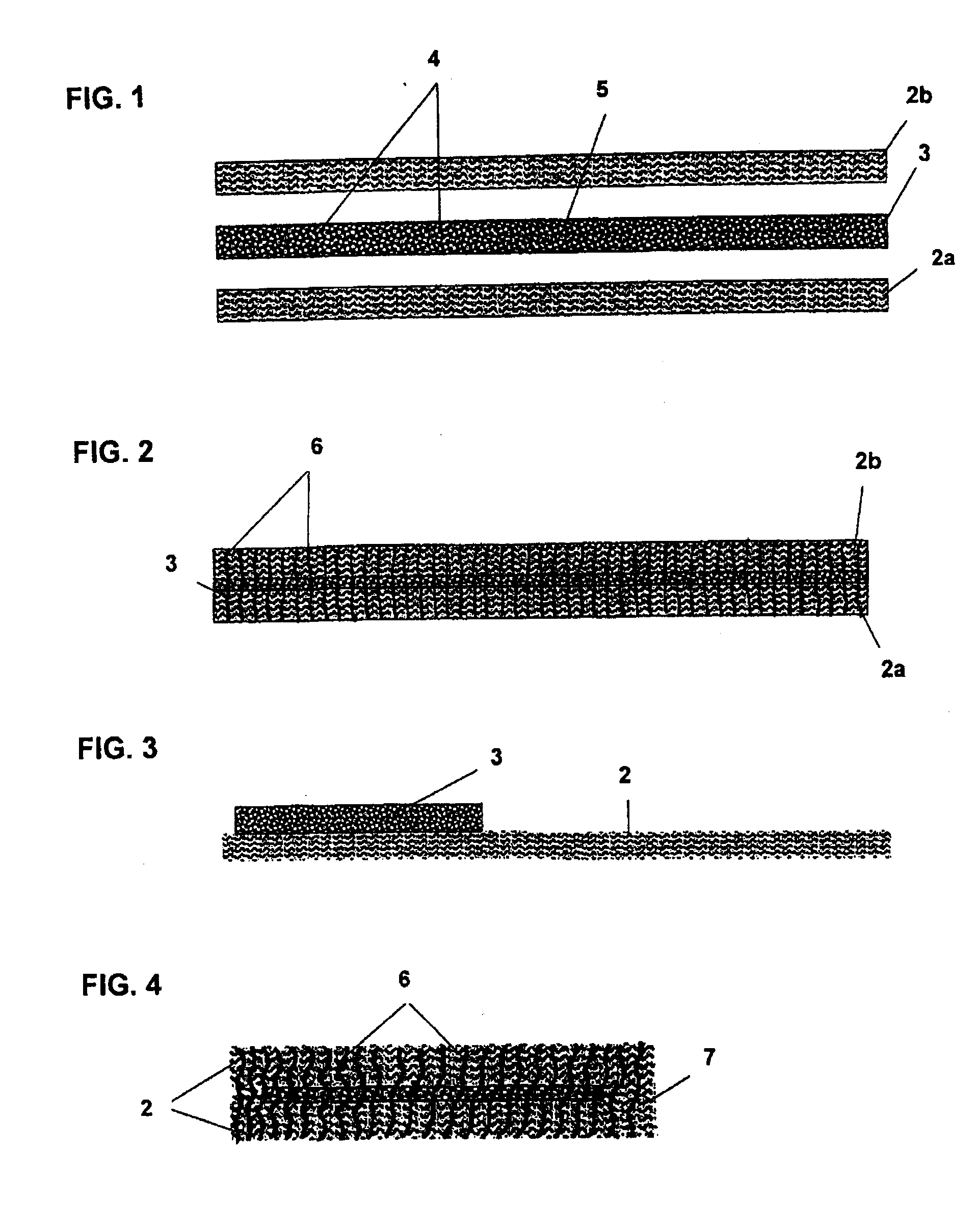 Super absorber polymer felt and method for the production thereof