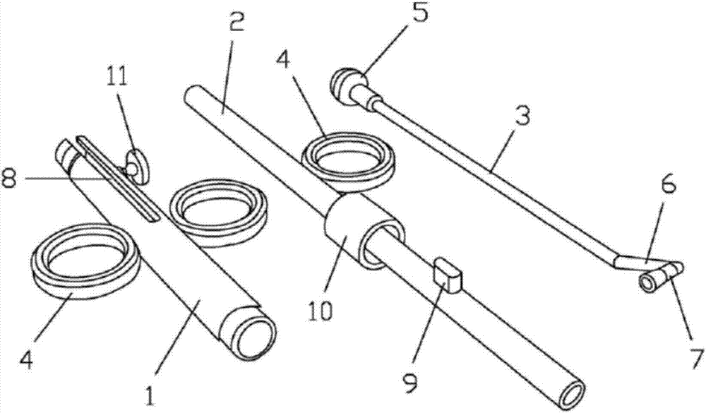 Medicine carrying device for treating salpingostenochoria