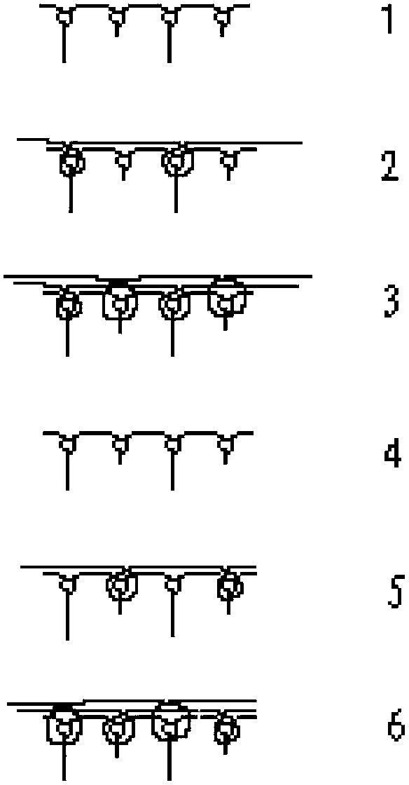 Preparation method of knitted denim fabric