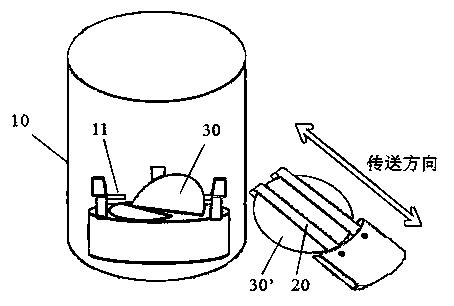 Wafer detection device and method used for ashing machine